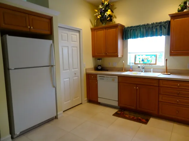 Kitchen with large pantry for storage