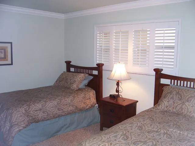 Wonderful guest bedroom with 2 twin beds.