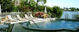 Sandcastle Pool at the edge of Vanderbilt Lagoon