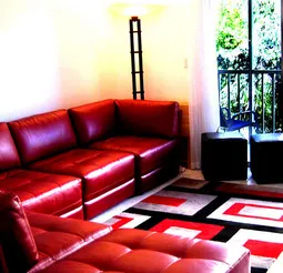 Miami Living Room and Balcony overlooking Pool (second floor)