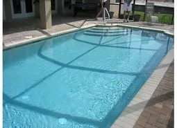 Beautiful pool in enclosed lanai