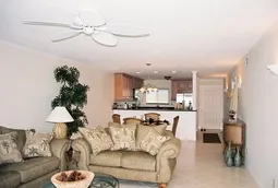 Comfortable, spacious, open living/dining area