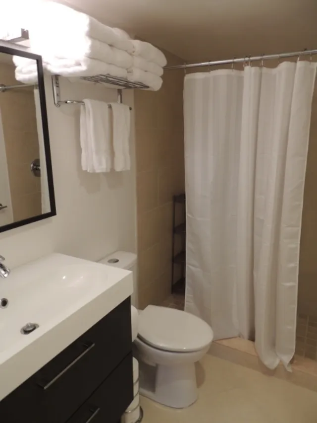 #110 Master bath has walk in shower and includes all linens & towels