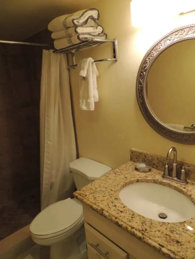 #109 -Master bath has been upgraded with a walk in shower
