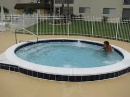 Spa is large enough for 10 people