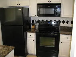 Kitchen--Upgraded in 2007. Refridge with ice water dispenser and an ice mak