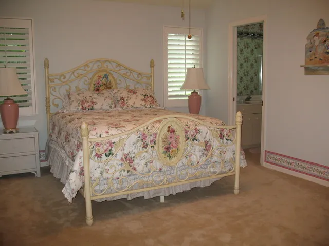 2nd floor Queen Bedroom Suite with private bath and walk-in closet. 