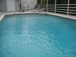 Heated swimming pool
