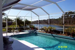Relax by the pool or enjoy the heated spa.