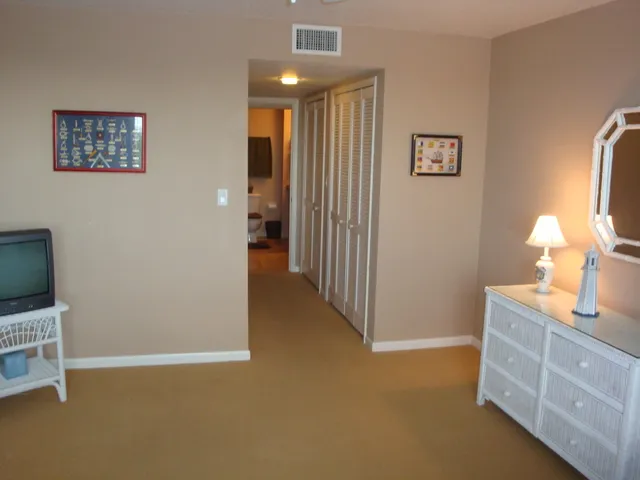 Third bedroom has full bath directly across from it.