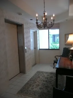 Private elevator entry.
