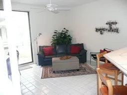 Comfortable sitting area off of kitchen.
