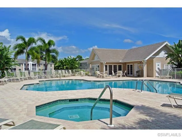 Neighborhood clubhouse with pool and spa