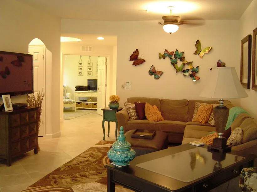 Open great room - tiled throughout