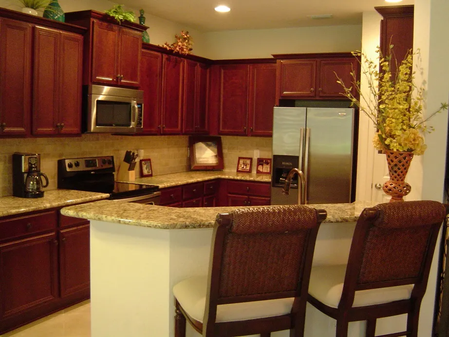 Fully equipped kitchen with granite and stainless appliances