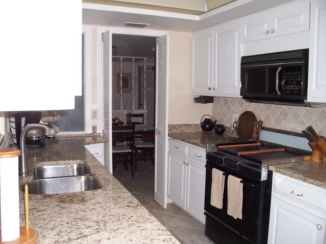 Kitchen looking toward dining area