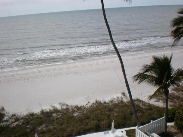 The beach is right there.