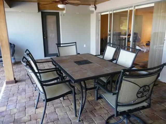 Huge new lanai with gas grill for sunset cocktails.