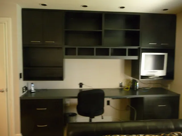 Built in office space.