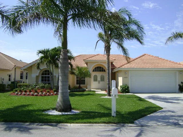 The front of 'Fountain View' villa.