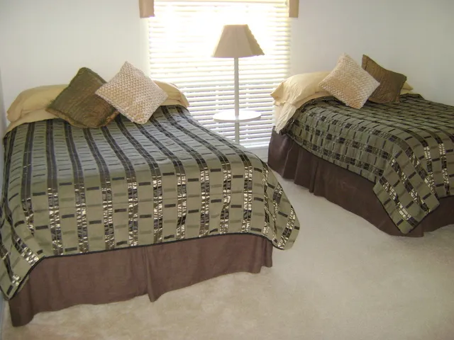 Third bedroom with 2 x full/double beds.