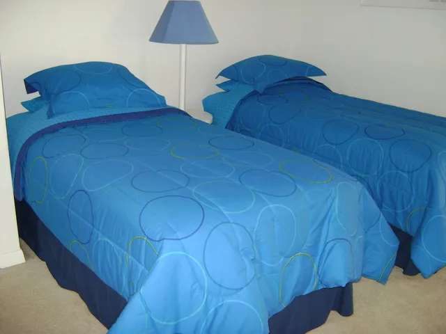 Fourth bedroom with 2 x single beds.