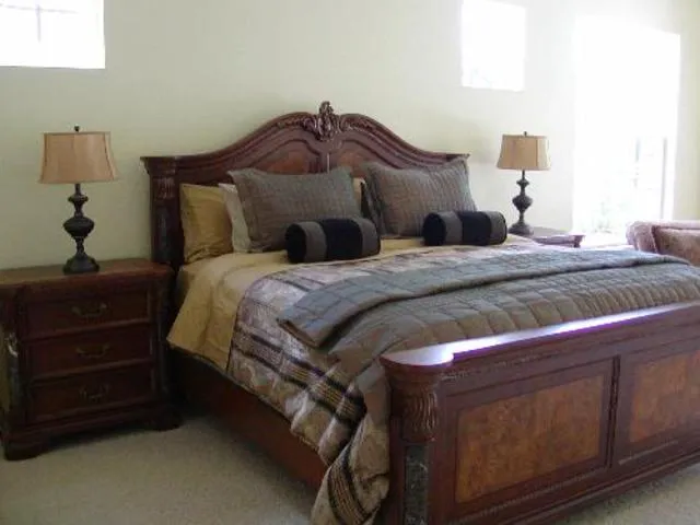 Luxurious master bedroom with walk in wardrobes and en suite 