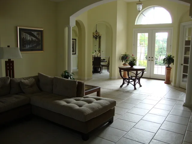 Partial view of Great room and entrance